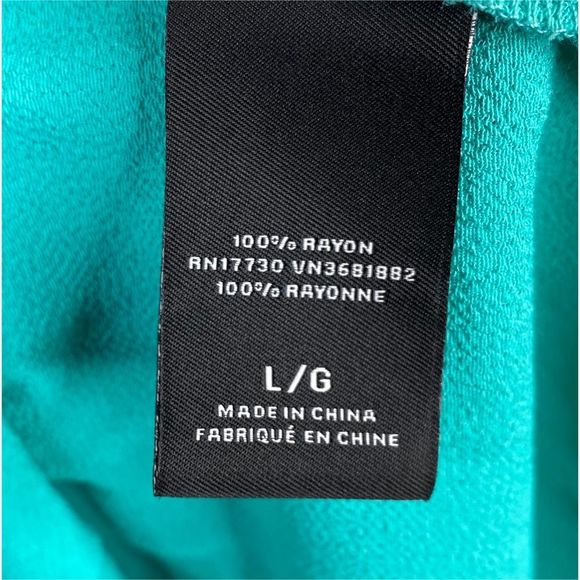 Prabal Gurung for Target Teal Pebble Racerback Tank Top - Size Large - Picture 6 of 6